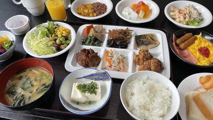 【3連泊以上がお得♪】健康朝食付★無料駐車場完備★温泉大浴場終日入浴可★Wi-Fi可